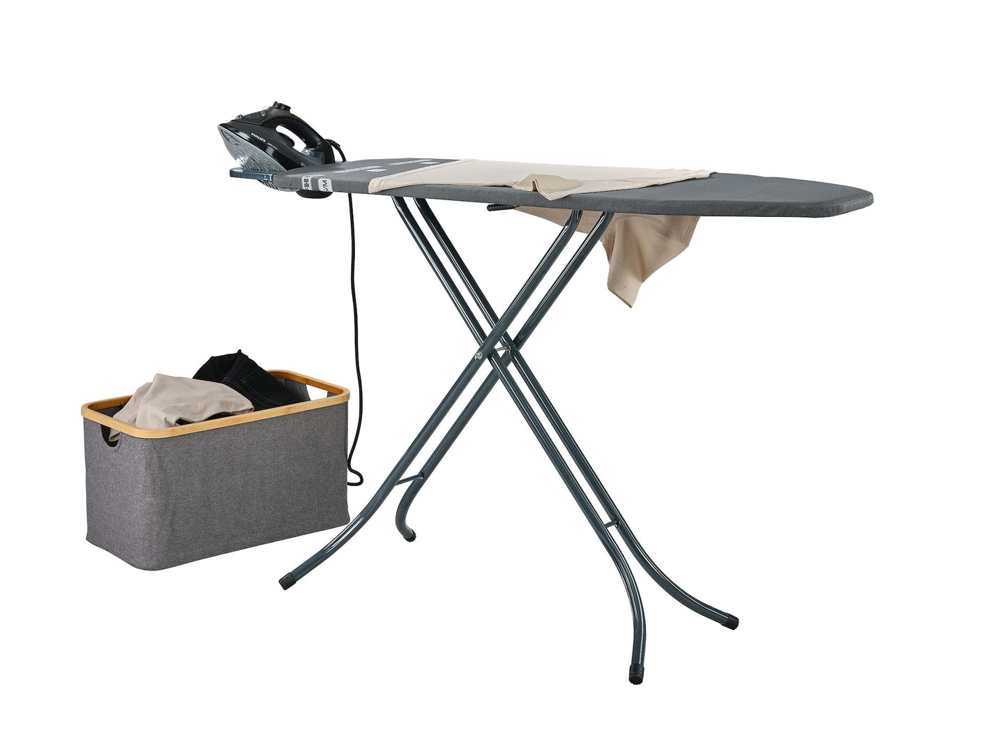 Bügelbrett 34 x 113cm Schwarz