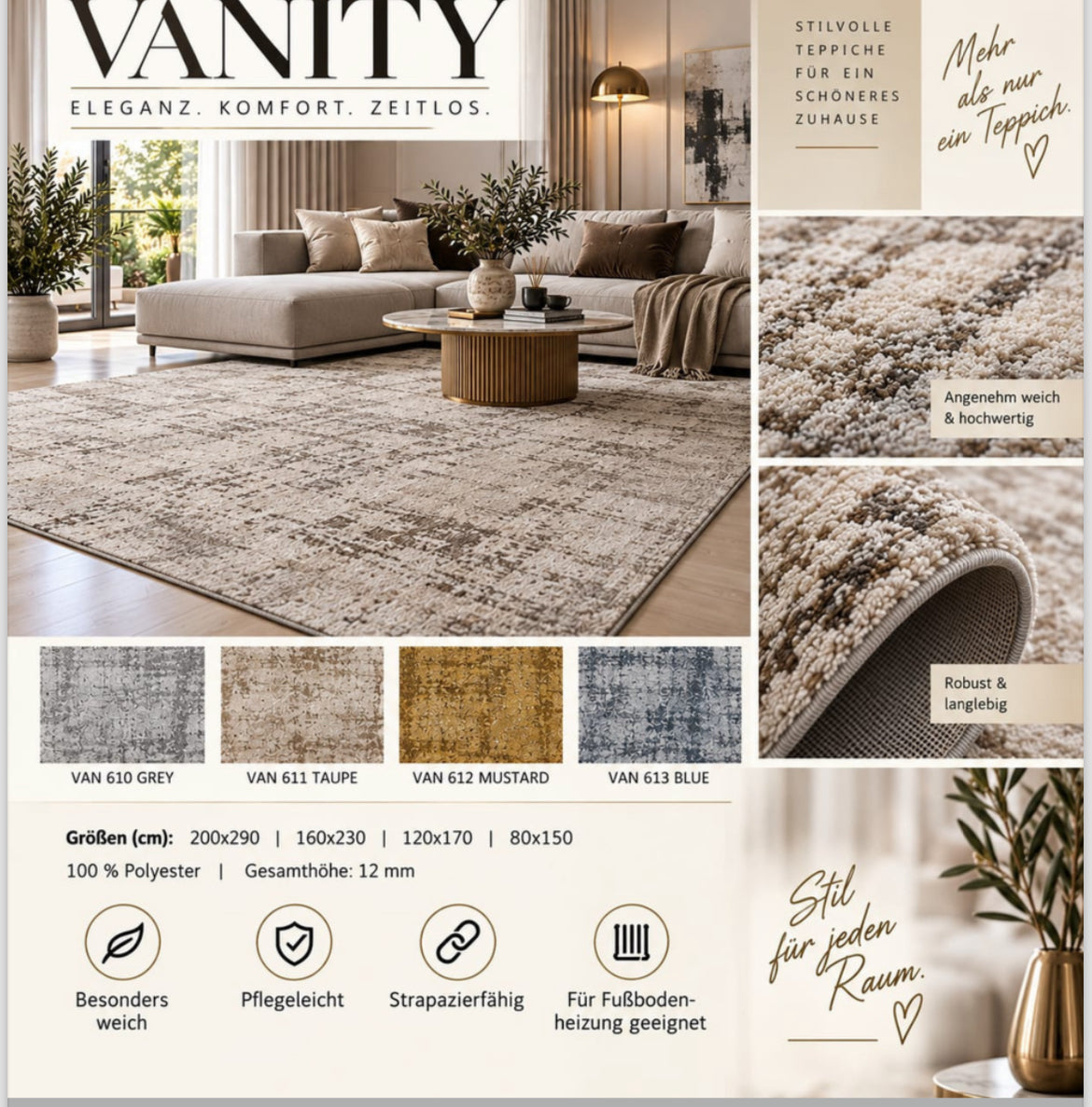 TEPPICH VANITY 160X230CM