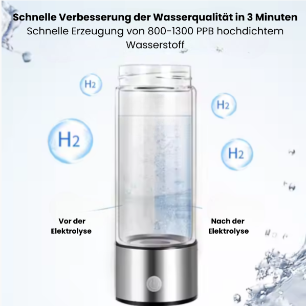 Wasserstoff Wasserflasche