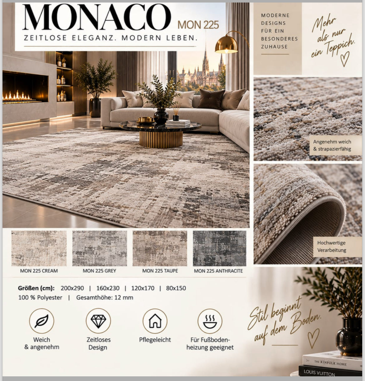 TEPPICH MONACO 40X60 CM